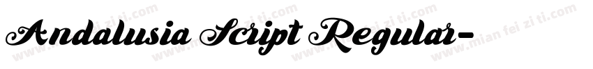 Andalusia Script Regular字体转换